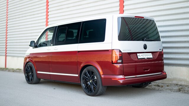 VW T6.1 mit Twin Monotube 20 Zoll und Twin Monotube Gewindefahrwerk Sensitiv | © HS Motorsport