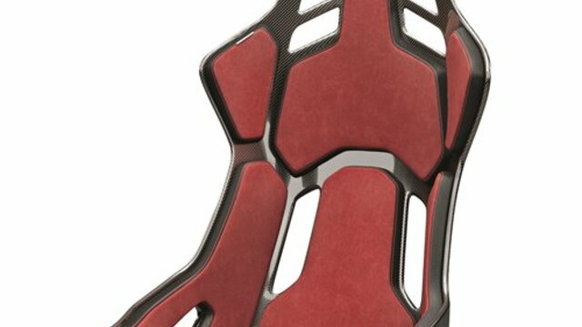 Recaro Podium Alcantara® rot Leder schwarz | © HS Motorsport